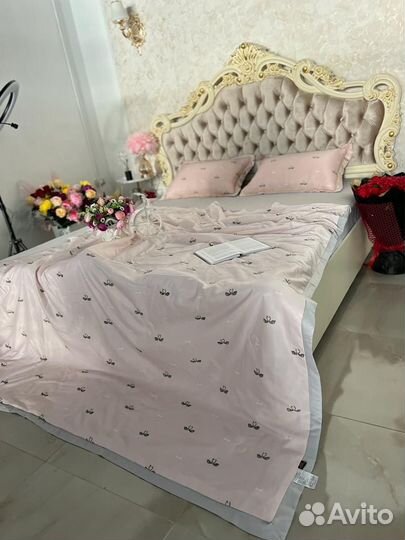 Постельное белье евро с одеялом