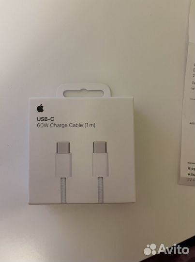 Кабель Apple USB-C/USB-C, 1 м, 60W
