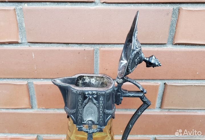 Графин 19 век Плевкевич Варшава серебрение модерн