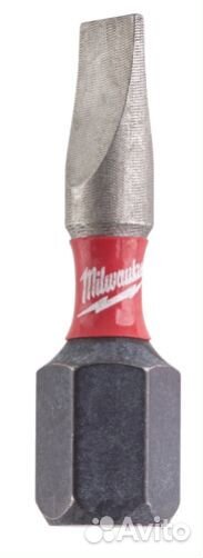 Бита Milwaukee Shockwave SL0,6x4,5 25мм 2шт