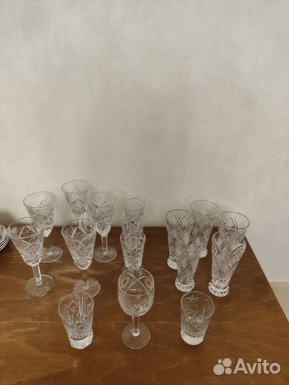 Хрустальные бокалы СССР