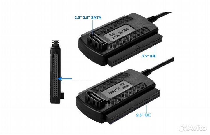 Переходник USB на SATA / IDE, 3.5