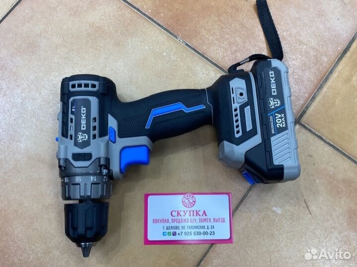 Шуруповерт Deko 20v Sharker