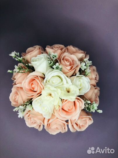 Букет из мыльных цветов