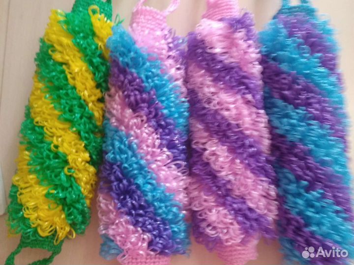 Мочалка вязаная