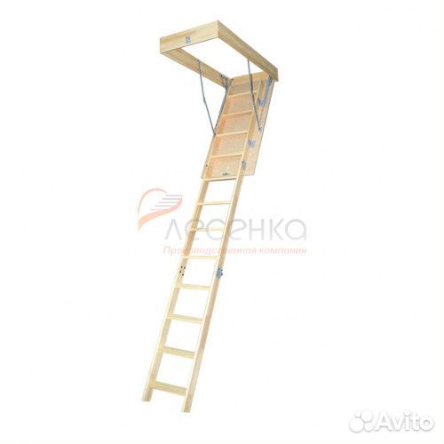 Деревянная чердачная лестница чл-07 600х1205