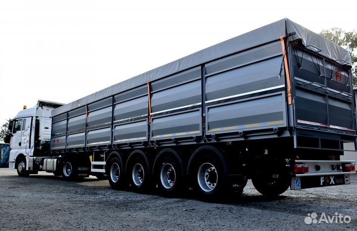 Полуприцеп зерновоз FOX Trailer Зерновоз-бортовой 4 оси, 2023