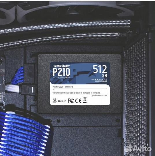 Новый SSD диск patriot 512 Гб