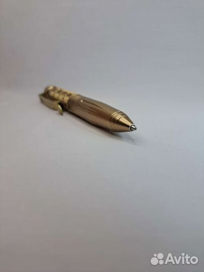 Тактическая ручка золотая