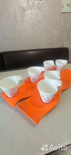Чайный сервиз новый на 6 персон