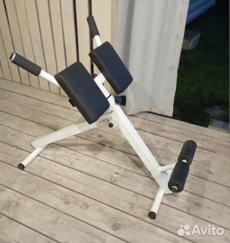 Скамья для мышц спины гиперэкстензия складная 150к