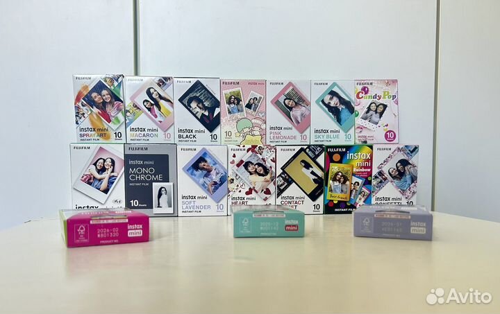 Картриджи instax mini цветные рамки