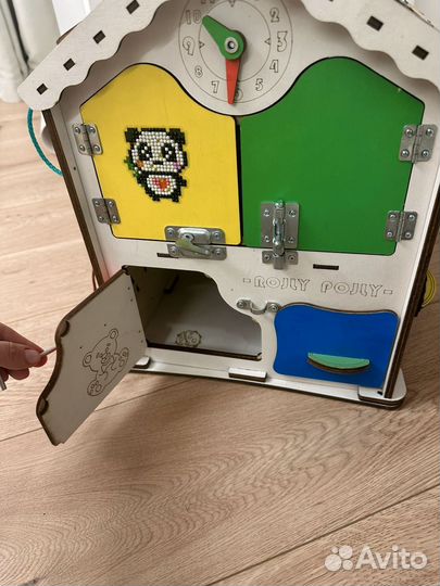 Бизиборд домик со светом большой