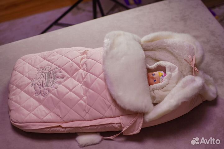 Конверт на выписку зимний для девочки