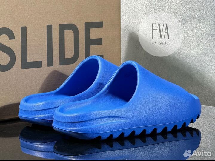 Тапочки Adidas Yeezy Slide Azure