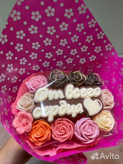 Съедобные букеты, розы из шоколада, цветы, букет