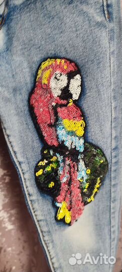Джинсы для девочки 122см