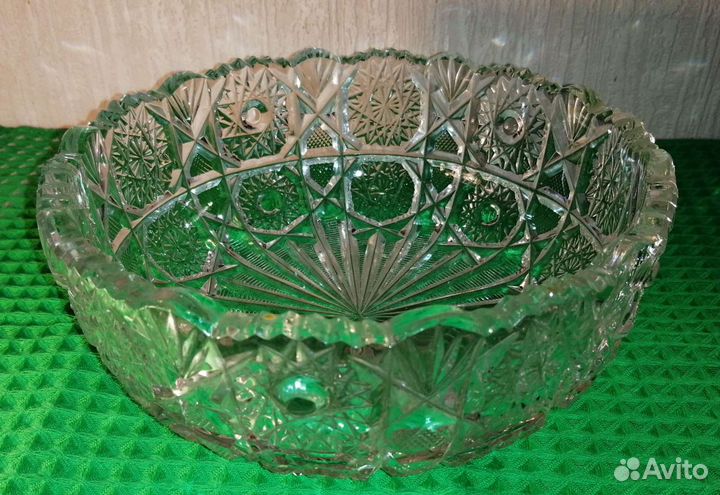 Ваза хрустальная для салатов и фруктов