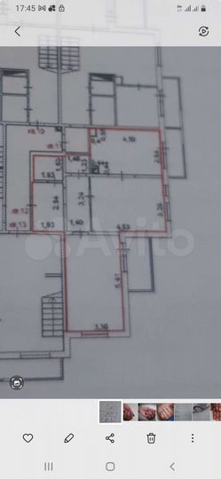 2-к. квартира, 63 м², 3/3 эт.