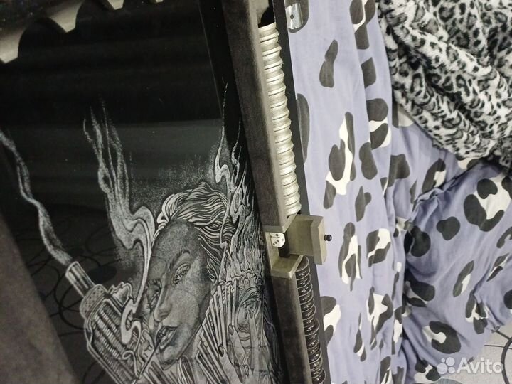 Нарды ручной работы со стеклом