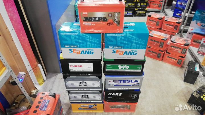 Аккумуляторы новые 100ah в ассортименте