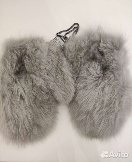 Варежки натуральные лиса