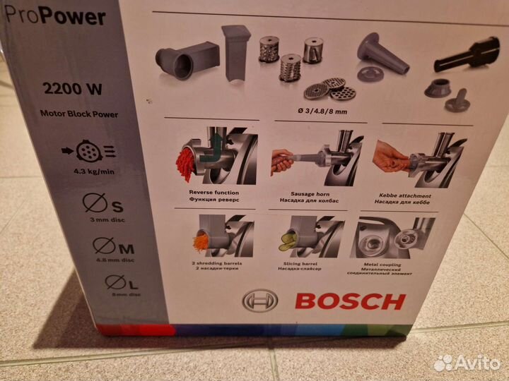 Новая Мясорубка Bosch Propower MFW68640