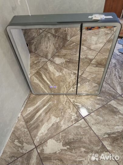 Зеркало с подсветкой и обогревом (шкаф)