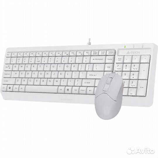 Клавиатура+мышь A4Tech F1512 White #341496