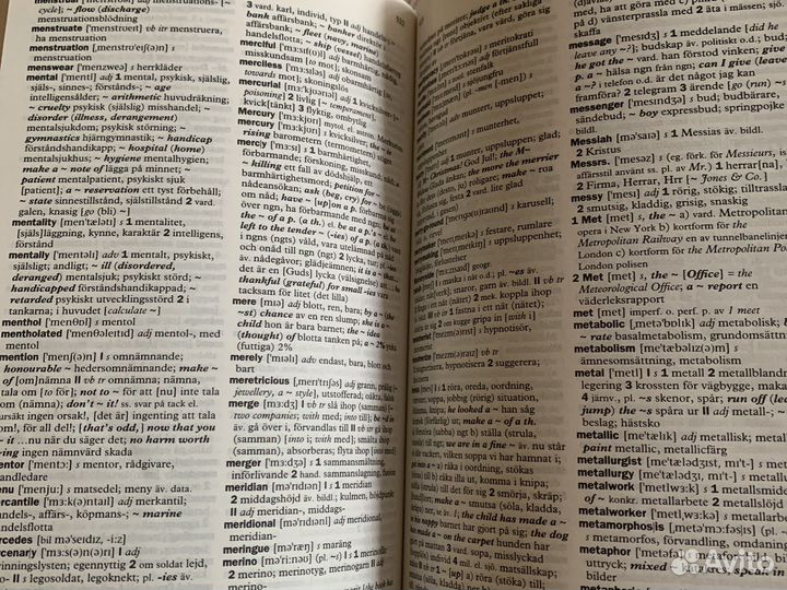 Англо-шведский и шведско-англ словарь