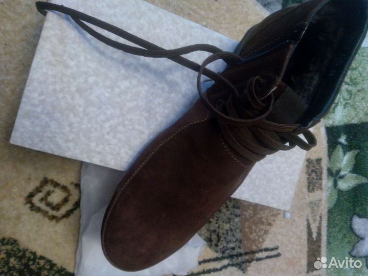 Ботинки мужские,натуральная замша