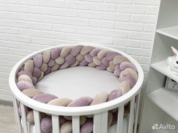 Бортик коса в кроватку