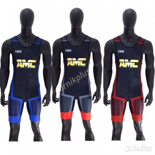 Борцовское трико AMC UWW United World Wrestling