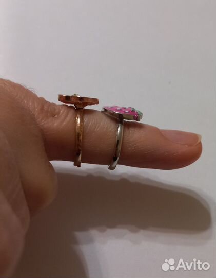 Кольцо детское бижутерия