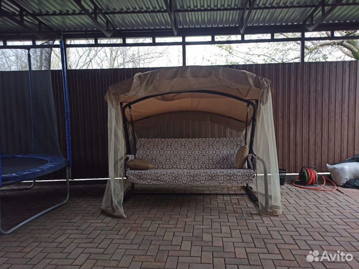 Садовая качеля раскладывающаяся