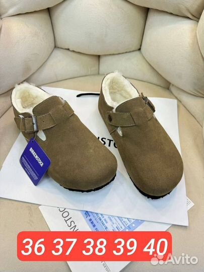 Бабуши birkenstock замша /36-40