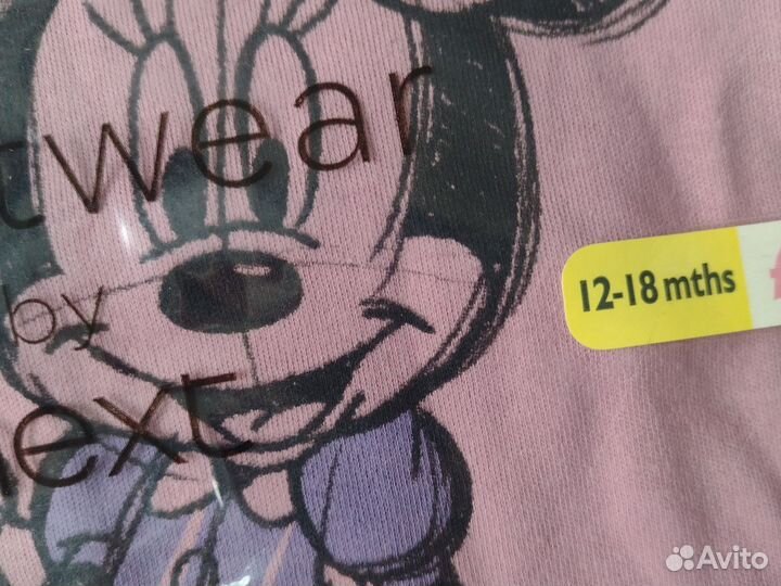 Новая пижама 86 12-18мес Next 2 шт. девочки Minnie