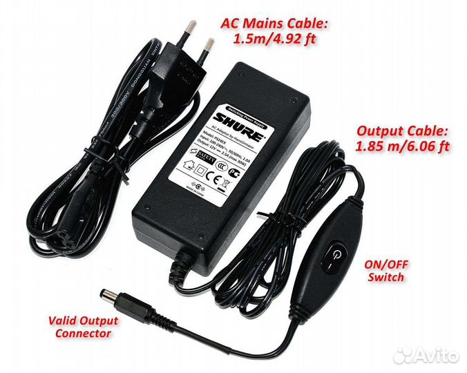 Замена редкому блоку питания Shure ps24e