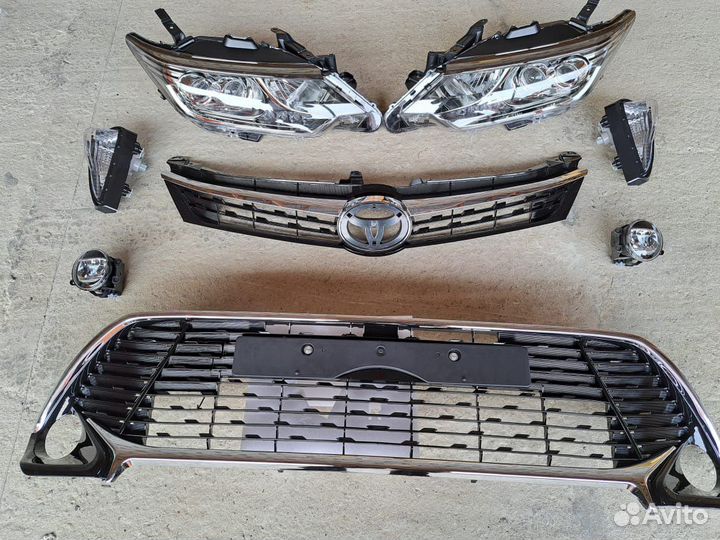 Фары на toyota camry 55