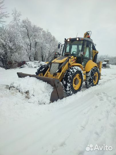 Аренда экскаватора погрузчика уборка снега