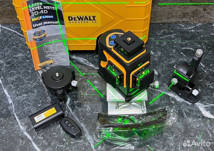 Лазерный уровень dewalt 16 лучей