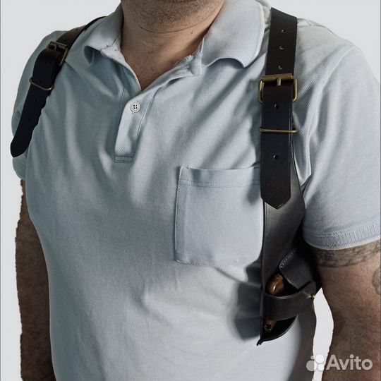 Портупея мужская кожанная для мобильного телефона