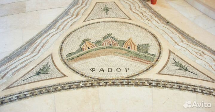 Мозаика из натурального камня и резьба по камню