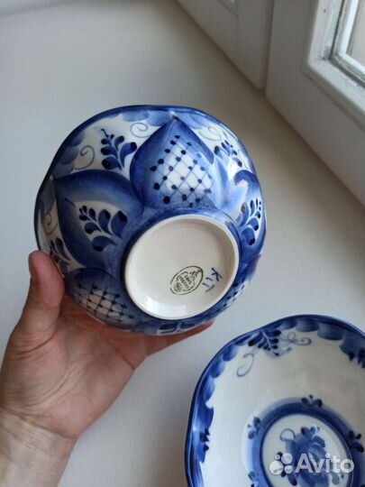 Салатники гжель