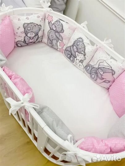 Бортики-подушки в детскую кроватку