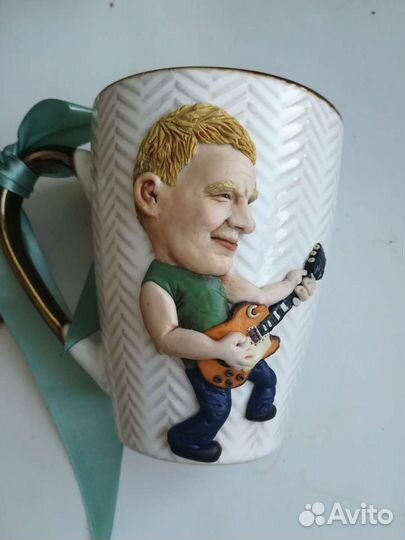 Кружки с декором из полимерной глины