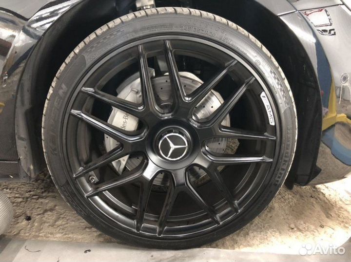 Антихром обода дисков Mercedes 63 AMG