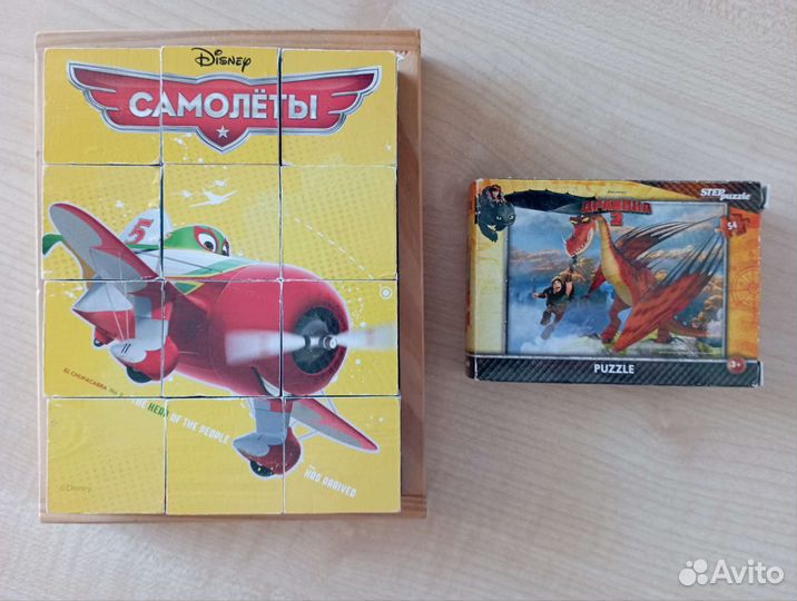 Пазлы, кубики, раскраски и азбука для мальчиков