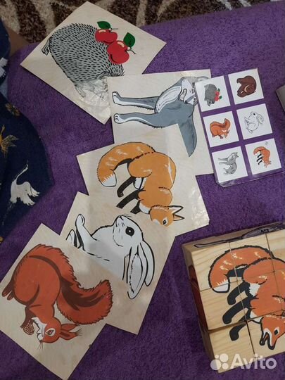 Кубики деревянные