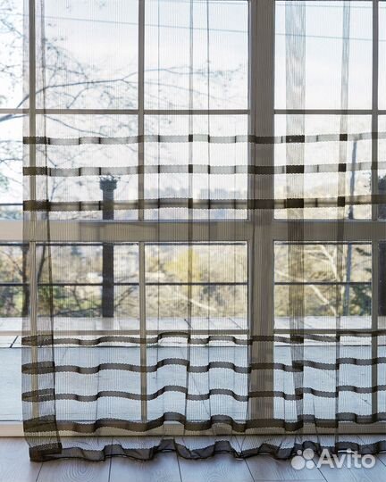 Крупная сетка тюль Фрида Хаки